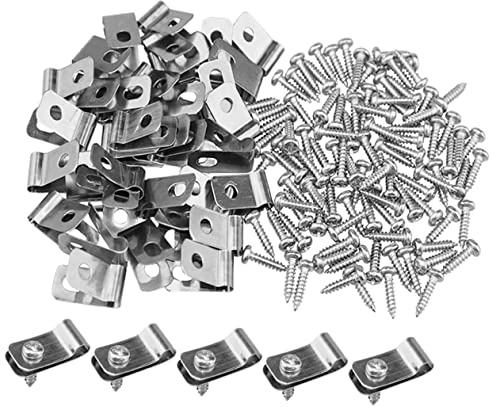 iplusmile 400pcs Heavy Duty Aluminum Wire Fence Clips for Chain Link Fencing Easy Installation Corrosion-resistant