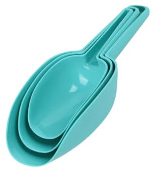 FSSTUD Lot de 3 pelles à glace en plastique de tailles différentes pour machine à glaçons, petites cuillères à farine, pelles à nourriture sèche, petites pelles à popcorn de différentes tailles pour