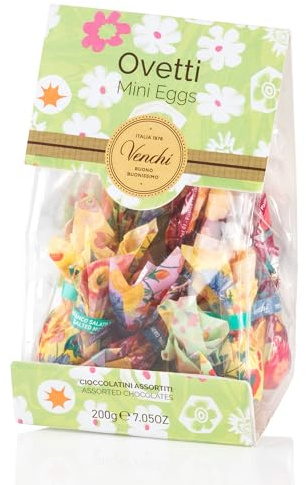Venchi - Ovetti di Cioccolato, Gusti Assortiti con Nocciola Piemonte IGP, Pistacchi e Mandorle, Senza Glutine, 150 gr, Collezione Pasqua, Idea Regalo