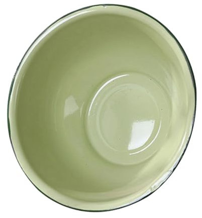 COLLBATH Vintage Emailleschüssel Grün Retro Nostalgisch Dickwandige Emaille Schale Vielseitige Salat Schüssel Küchenschüssel Für Servieren Und Dekoration Haushaltsschüssel