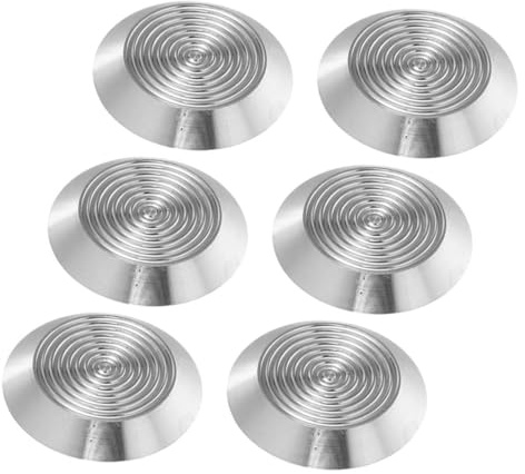 iplusmile Picots Tactiles pour Personnes Malvoyantes en Acier Inoxydable 6pcs, Installation Facile, Identification Claire pour Aveugles Adaptés aux Trottoirs et Métros