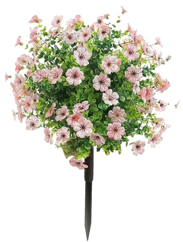 Fiori Artificiali Viola Per Esterno Piante Artificiali Realistiche E