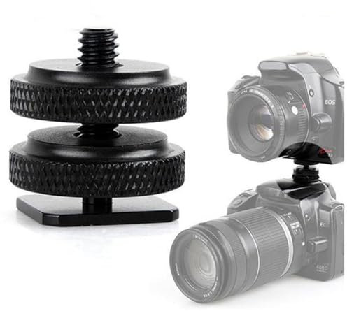 Kamera-Blitzschuh-Halterung – Blitz-Halterung für DSLR, spiegellose Geräte Montagewerkzeug | Sicherer Kaltschuh-Adapter-Anschluss, Mikrofone Lichthalter für Fotografie mit einfach zu installierendem