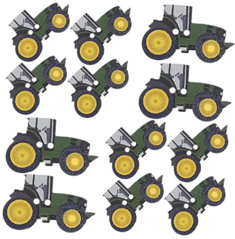 HOMSFOU 100stücke Holzknöpfe Zum Basteln Traktor Knöpfe Handgemachte Nähschmuck Zierknöpfe Für Kleidung Mantelknöpfe Mit Diy Crafting Button Supplies