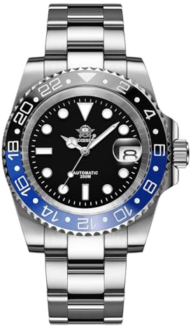 ADDIESDIVE Luxus Herren Automatikuhr 8215/NH35A Mechanische Uhr AD2503/H3 | Analoge Herrenuhr zweifarbige Keramiklünette wasserdicht bis 200m Saphirglas Datum mit Edelstahlarmband