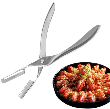 Pelador de Cangrejos | Descorazonador De Langostinos | Pelador De Acero Inoxidable Apto Para Lavavajillas Para Mariscos Fiestas Camping Barbacoa Cocina