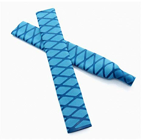 Kabelschlauch Flexibler,Kabelschutzschlauch 1M Wärmeschrumpfschlauch Angeln wasserdichte Anti-Skid Wraps Angelstange Badminton Schläger Tube Grip Kabelhülse(Blue,28mm)