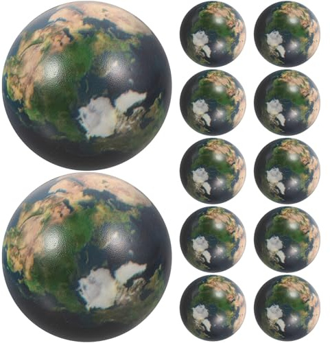 ORFOFE 12 Stück Teiliges Planeten Squeeze Stressabbauende Langlebige Schaumstoffspielzeuge Frühe Lernspielzeuge für Weltraum Motiv Fördert Beruhigung und Motorik