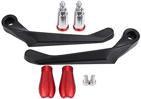 Motorrad Bremskupplung, Motorrad Kupplungshebel Bremsgriff Motorrad Bremskupplungshebel Schutz Handschutz Unfallschutz Lenker Schutzfolien 22mm (1 Paar)(Rot)