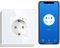 BSEED Schuko Wifi Steckdose 16A Smart Alexa Glassteckdose, 1 Pack 1 Weg Weiß 86mm Unterputz-Installation APP-Steuerung Arbeit mit Alexa/Google Home DIY Free Spin Nur 2.4 GHz