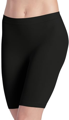 Jockey Damen Skimmies Short Length Slipshort, Black, XL