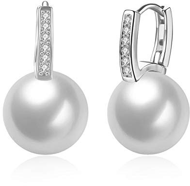 Heideman Ohrringe mit Perle Artemis silber poliert Ohrcreole für Frauen ho1613_P