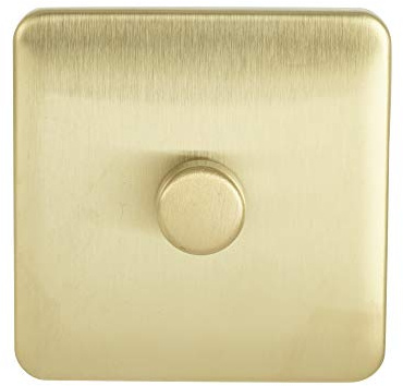 Schneider Electric Lisse GGBL6012LMSBS Variateur d'intensité universel LED 1 interrupteur 2 voies 100 W SB