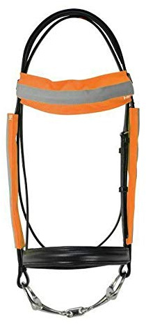 HyVIZ Reflector Bridle Bands (One Size) (Orange)