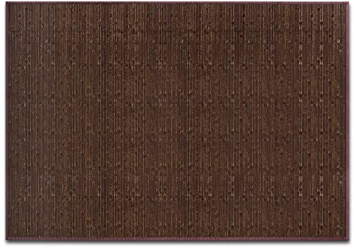 FLODI. Bamboo Floor Mat, Oak (200 x 300 cm) Non-Slip Natural Wooden Bamboo Mat Rug for Bathroom, Kitchen and Hallway, Easy Clean With Cotton Border