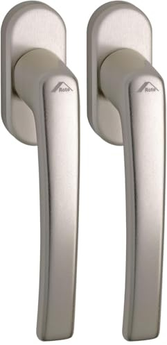 Fenstergriff Roto Line, Verdeckt geschraubt, 7 x 35 mm, Alu champagne eloxiert, neusilber (Packung mit 2)