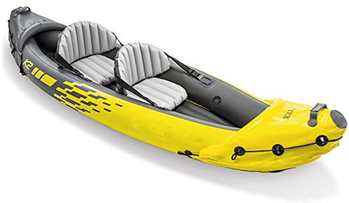 WolFum Großes Schlauchboot, Zwei-Personen-Schlauchboot, Gummi-Ruderboot, Doppelangriffsboot, treibendes Boot, Propeller, Luftpumpe, Angeln, Kajaks, Schlauchboote