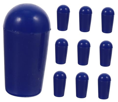Gitarren Kippknopf 4mm für E-gitarre, 10 Stück, Blau | Kunststoff, Präzises Gewinde, Leicht Abnehmbar, als Ersatz für Alte und Defekte Kappen