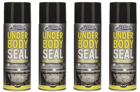 PNJB Underbody Sealant Seal Spray, Under Body Rust Corrosions Protection, Suitable for cars, trucks, SUVs, and even off-road vehicles, Long-Lasting Protection,400ml, (4PCS)