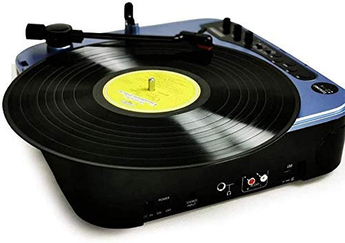 Aioneer Lettore di Vinile, Fonografo Portatile Multifunzionale per Vinile, Moderno Soggiorno, Casa, FM, Altoparlanti Bluetooth Ricaricabili, Grammofono