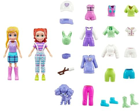 Polly Pocket Country Day Fashion Collection Spielset für Mädchen ab 4 Jahren