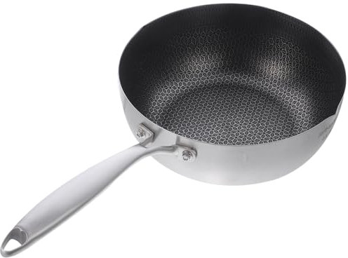 Alipis Padella in Acciaio Resistenti Nido D'alveare Pentola Antiaderente Per Induzione Uso Domestico Cucina Stufati e Zuppe Sicura e Stabile