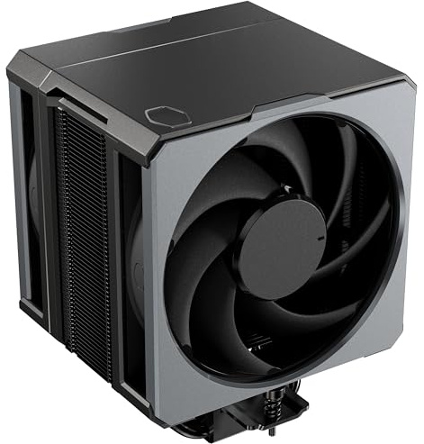 Cooler Master Hyper 612 APEX CPU Air Cooler – Powerful Dual 120mm PWM Fans, 6 Copper Heat Pipes, AMD AM5/AM4 & Intel LGA 1851/1700, High Performance Tower Cooler with Premium Top Cover, 159mm Height