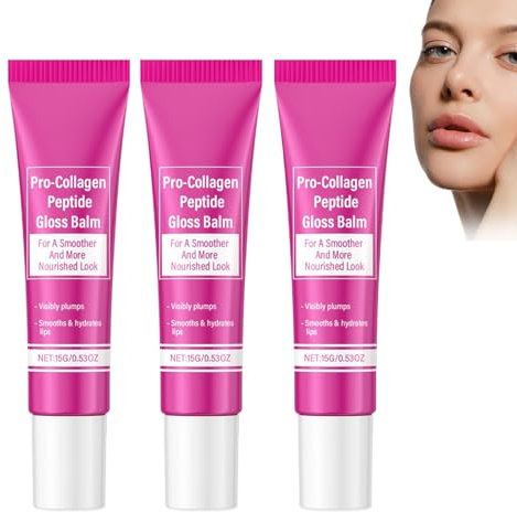 Pink Lip Serum Plumper,Pro-Collagen Peptide Gloss Balm,Hydrates & Smooths Lips,Glow Color Changing Lip Oil,Hydrating Lip Stain for Women,Lasting Waterproof High Pigmented Velvet Lipstick (3PC, 15G)