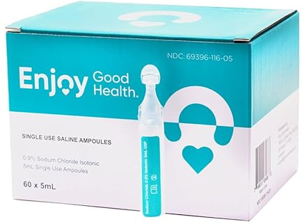 Enjoy Good Health. Saline Solution 5ml Unit, Units 60 per Box