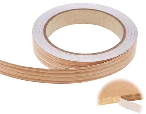 Worktop Edging, 18mm X 10m Edging Strip, Edging Tape, Self-Adhesive PVC Wood Grain Tape, Suitable for Wardrobes, Cabinets, Desks and Other Furniture Repair, DIY Edge