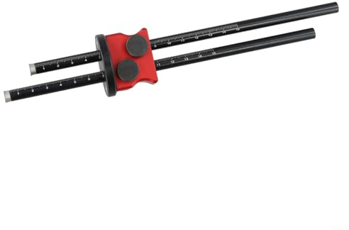 Aprilsunnyzone Compact Woodworking Double Head Gauge Scriber for Professional Line Drawing and Measurement