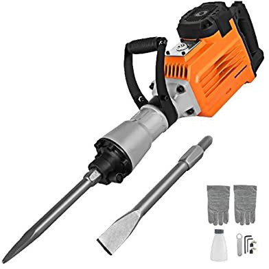 Marteau rotatif multifonctionnel de cric de démolition de 3600 W avec 2 burins perceuse à percussion d'outil de marteau électrique de béton de rupture de sol