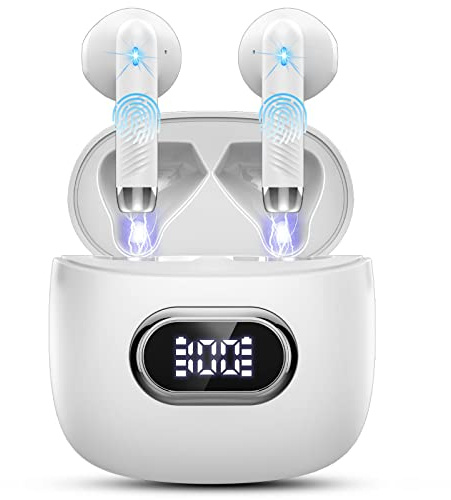 Conyat Neu 2025 KI Übersetzer Kopfhörer, 3-in-1 Echtzeit Sprachübersetzer Ohrhörer mit 164 Sprachen & 7 Modi, Bluetooth 5.4 Kopfhörer Übersetzer mit App, LED Display, 42H Laufzeit für Reisen Weiß