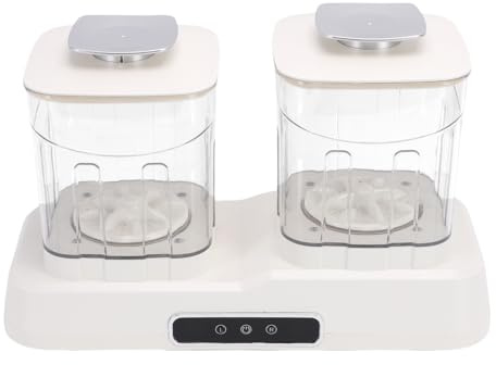 Luocute Lavatrice Portatile, Mini Lavatrice con Batteria Ricaricabile da 2000 MAh e Pulizia Ad Ultrasuoni, Doppia Camera Senza Fili per Calzini Intimi, Vestiti per Bambini in Dormitori