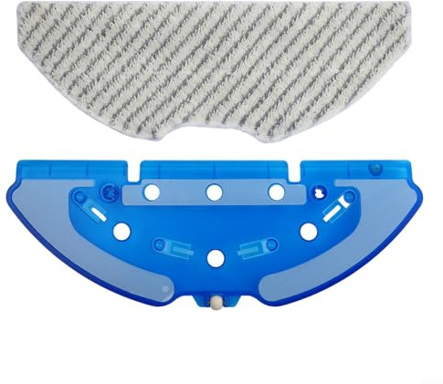 Replacement Mop Bracket with Microfiber Pad for Tapo RV10 RV30 Plus Robot Vacuum Cleaner, Plastic & Cloth Accessory Set for Efficient Wet Mopping