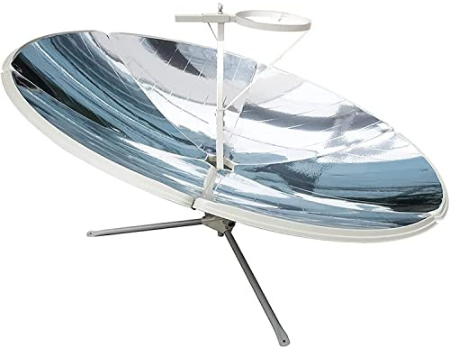 Fornello solare portatile, 1800 W, 140 cm, concentratore per forno solare da campeggio, per cucinare all'aperto, viaggi, uso domestico e riscaldamento fai da te