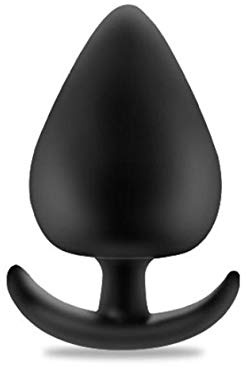 Analplug aus Silikon - Analstöpsel Unisex - Länge 110 mm - Durchmesser 62 mm - Extra großer Durchmesser - Analstimulation - Buttplug für Frau und Mann - Mit Handgriff - Sexspielzeug