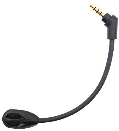 sciuU Microphone Micro Boom Compatible avec Kingston HyperX Cloud Flight/Flight S Casque Gaming sans Fil HX-HSCF-BK, pour PS4 / PS4 Pro Computer PC, 3,5 mm Microphone à réduction de Bruit Flexible