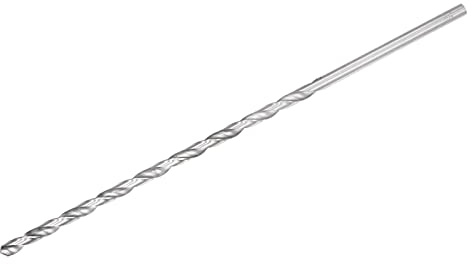 sourcing map Brocas helicoidales de 7,5 mm, vástago recto de acero de alta velocidad, broca extra larga de 300 mm de longitud para madera, plástico, aluminio