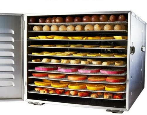 Deshidratador eléctrico de la verdura de la fruta del acero inoxidable 10 capas de la máquina del secador de la comida