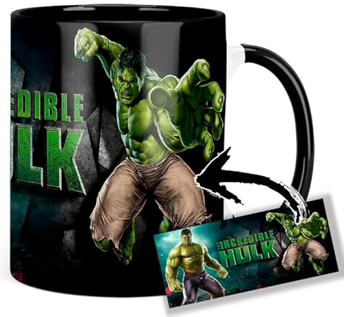 The Incredible Hulk Tasse Innen & Henkel Schwarz Keramikbecher Mug