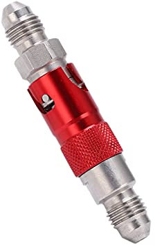 Universeller Motorrad-Bremsflüssigkeits-Schnellspanner, Edelstahl-Adapter, für Auto, Motorräder (rote Farbe)