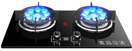 Cuisinière À Gaz, 5,2 KW/17742,4 BTU, Brûleur À Double Usage Intégré Au Bureau, Avec Verrouillage De Protection Et Protection Contre L'extinction, Adapté À Un Usage Domestique Et Commercial ( Color :