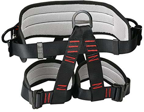 XQZMD Klettergurt Befestigender klettergurte Sicherheitsgurt Für Frauen, Männer, Halber Körperklettergurt Taille Hüfte Schutz Gürtel für Bergsteigen Sportklettern Feuerwehr