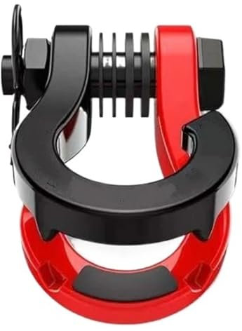 BMLGPGBCDW Barra de Remolque Gancho De Remolque De 3/4 Pulgadas con Grillete De Anilla En D para Jeep para Compass, 4.75 Toneladas 4x4 Gancho para Remolque(Rojo)