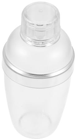 Cabilock Criba Vibradora de Plástico Transparente de Coctelera para Bebidas para Mezclar Proteínas Té con Escala Cócteles y Batidos