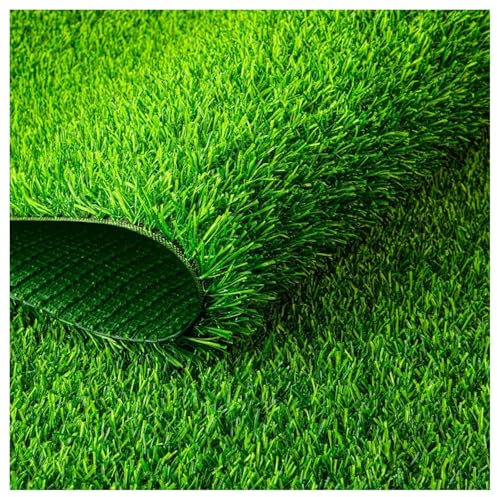 Kunstrasen Outdoor, Kunststoffrasen, Kunstrasen Balkon Teppich Wasserfest,Grasteppich, Rollrasen, Rasen Für Balkon & Garten Rasen Teppichboden, Für Garten, Te(Size:100X1000 cm(3.3x32.8 ft),Color:grün)