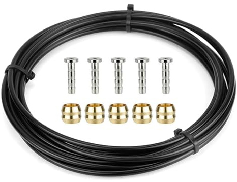 HAISENG Durabilité Ensemble de tubes d'huile de vélo Tuyau de frein de vélo fixe Limite de frein de vélo efficace Maintenance professionnelle Vélo VTT Pièce de frein de frein