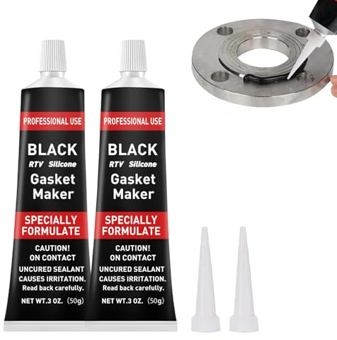 Cutiolly Dichtmasse Motor,2pcs Hochtemperatur Silikon Dichtmasse,Zylinderkopfdichtung Dichtmittel,Ölwannendichtung,Auspuff Dichtmasse,Dichtsilikon Dichtungsmasse für Autos Motorräder Reparatur