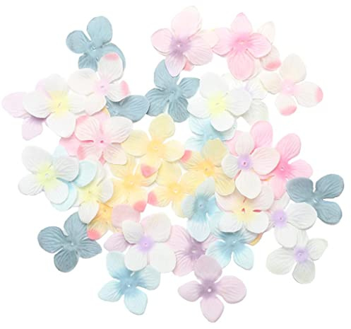 200 pétalos de rosa de hortensias artificiales de seda mezclados para boda